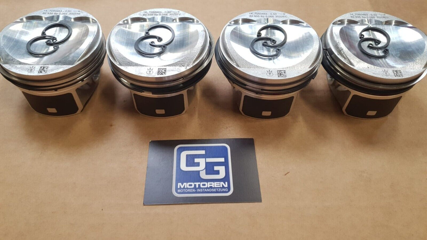 4x NEUE Kolben VW Audi Seat Skoda 1,8 TFSI CDA CDH 06H107065DL 23mm +0,5