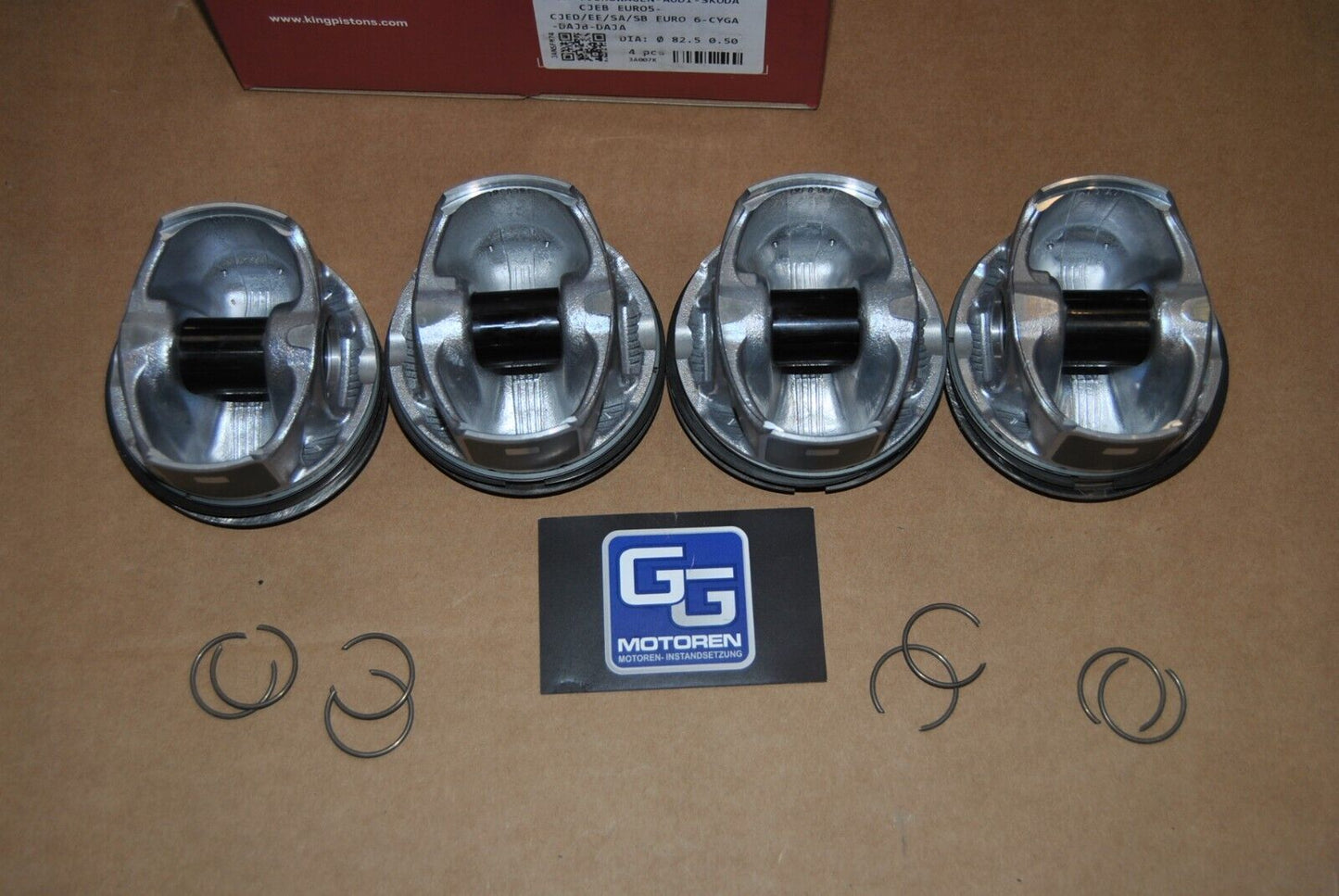 4x NEUE Kolben VW Audi Seat Skoda 1,8TFSI TSI CJE CJS DAJ 23mm +0,5