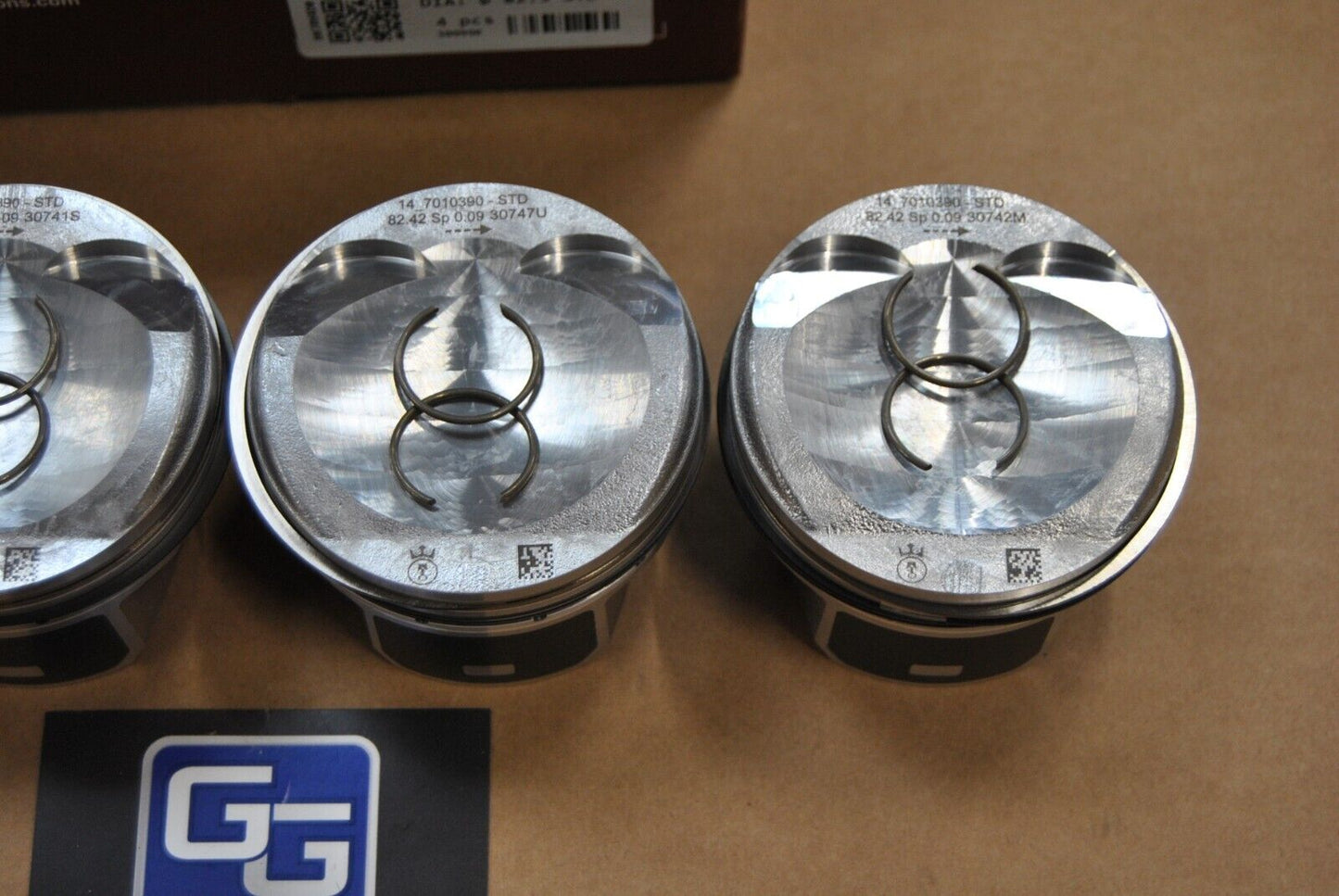 4x NEUE Kolben VW Audi Seat Skoda 1,8TFSI TSI CJE CJS DAJ 23mm