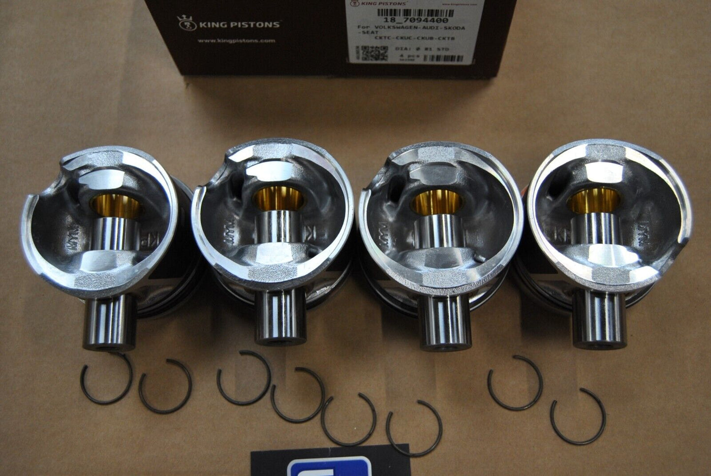 4x NEUE Kolben VW Crafter 2,0 TDI CKUB CKUC CKTB CKTC 03L107065AG