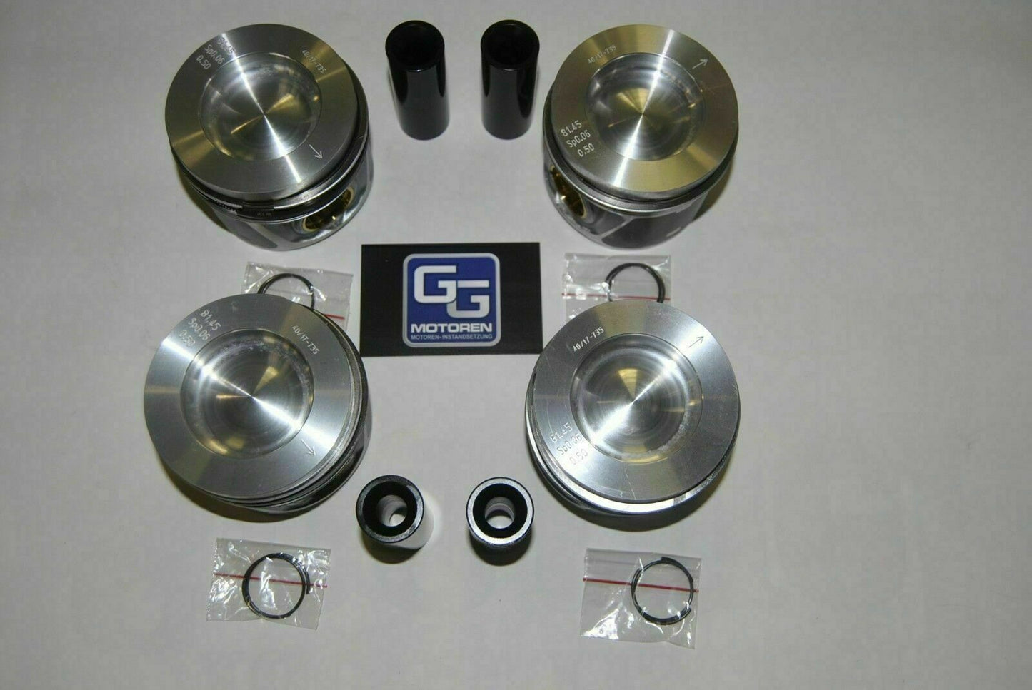 4x NEUE Kolben AUDI 2.0 TDI CBAA CBAB CBBB 03L107065AD +0,5