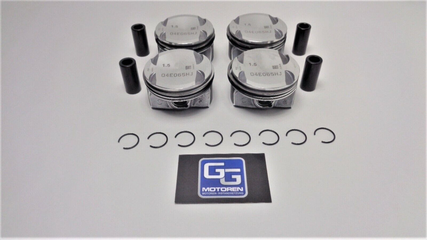 4x NEUE Kolben VW Audi Seat Skoda 1,5 TSI DACA 04E107065HJ