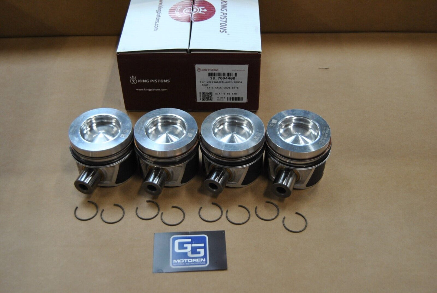4x NEUE Kolben VW Crafter 2,0 TDI CKUB CKUC CKTB CKTC 03L107065AG