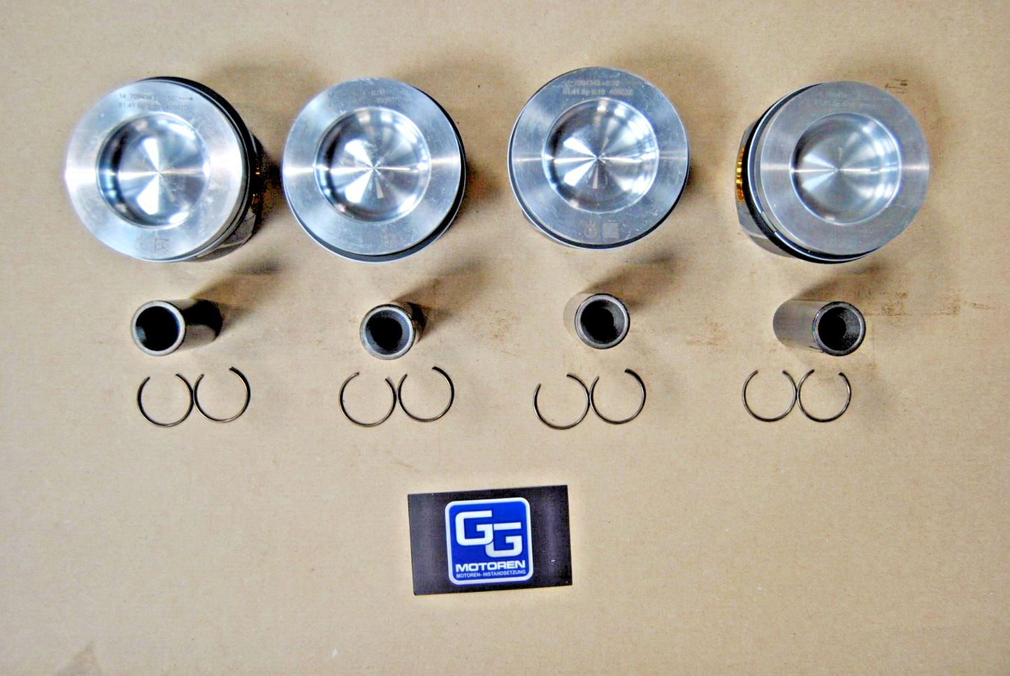 4x NEUE Kolben VW 2.0 TDI CXF CXH CXG DAUB T6 +0,50 Übermaß 04L107065AT