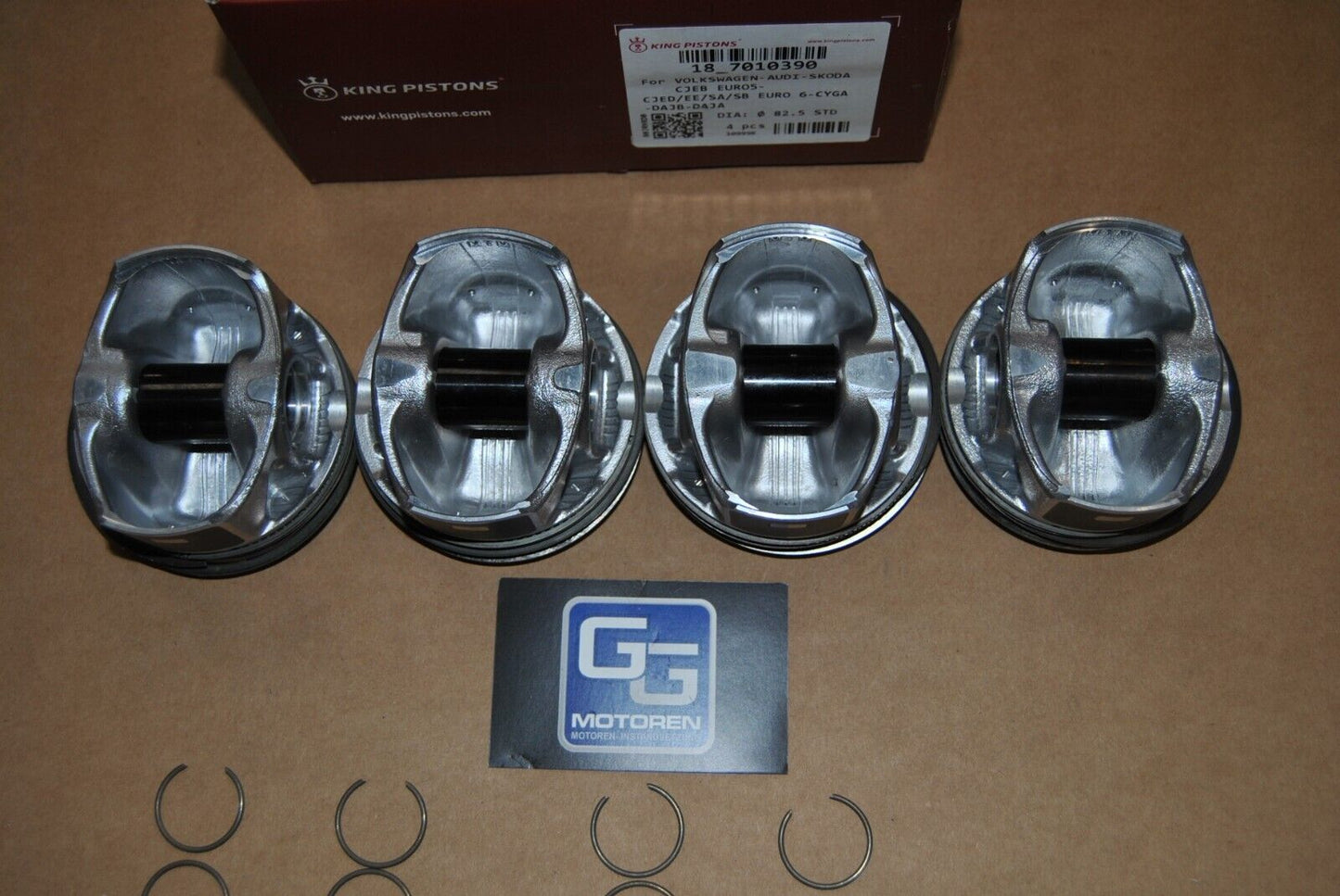 4x NEUE Kolben VW Audi Seat Skoda 1,8TFSI TSI CJE CJS DAJ 23mm